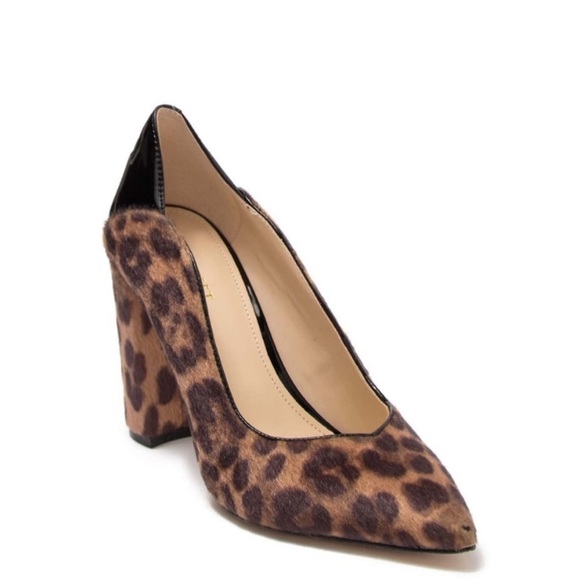 NIB Nine West Aileen Faux Hair Pump, W 6.5